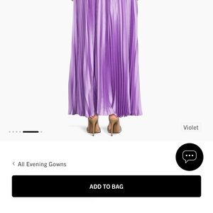 Elegant Purple Pleated Skirt